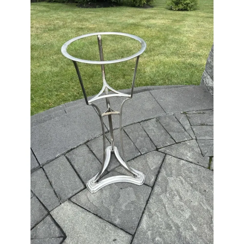 Restoration Hardware Silver-Plated Champagne Bucket & Floor Stand 24” Tall